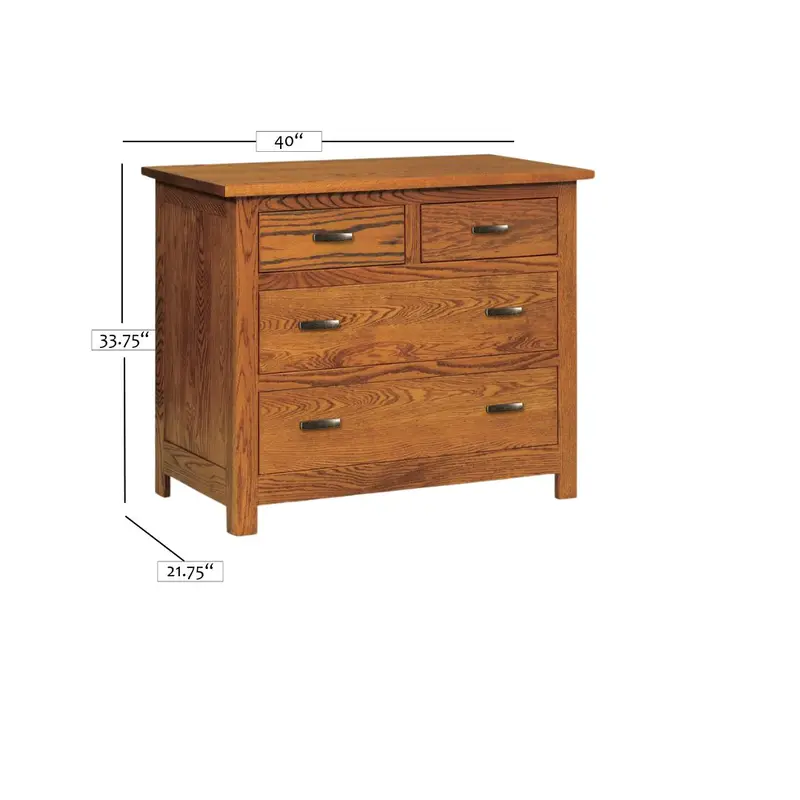 Mission Four-Drawer Compact Chest 2