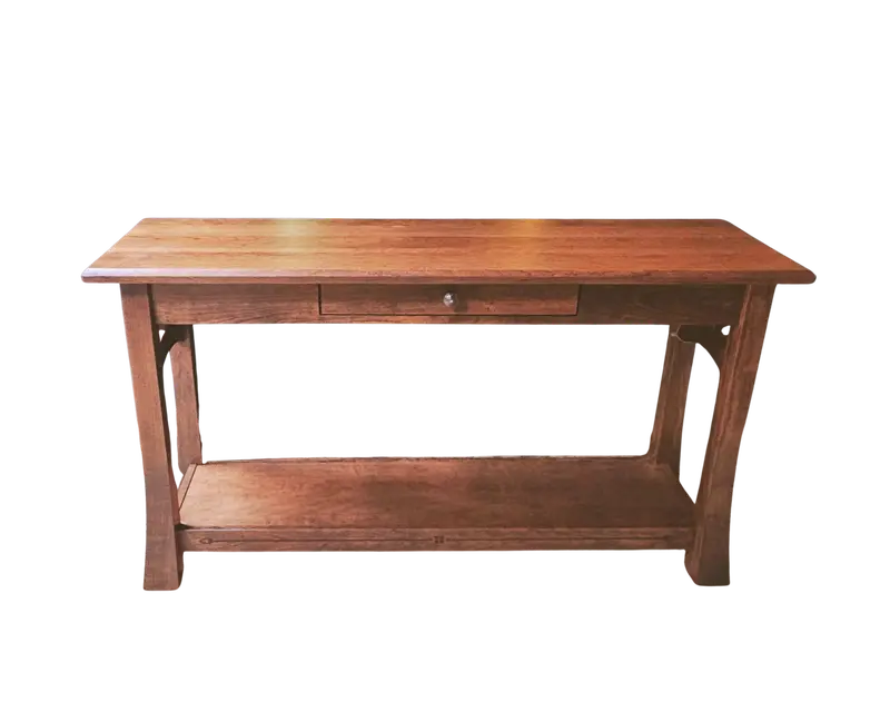 Mission-Inspired Inlay Sofa Table 1