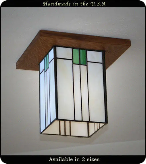 Mission-Style Flush Mount Lantern #757 1