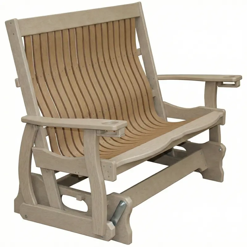 Mission-Style Outdoor Glider Bench 4