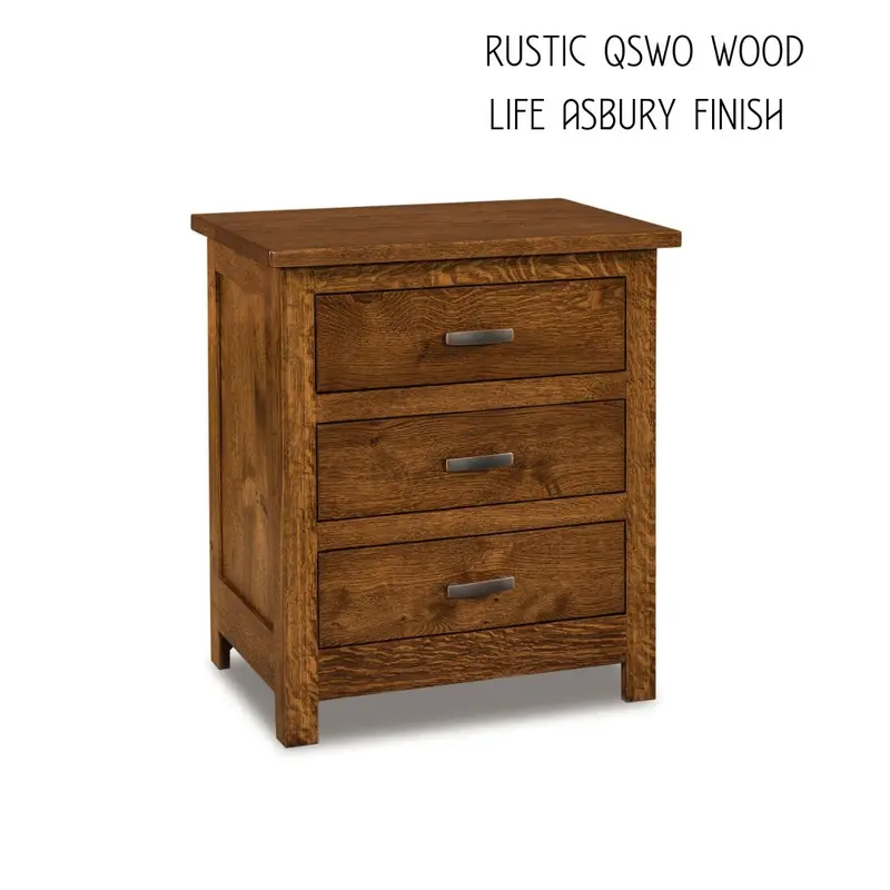 Mission-Style Solid Wood Nightstand 1