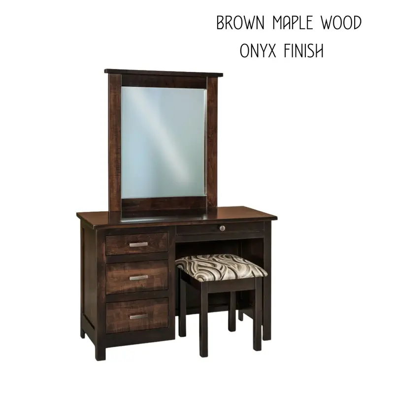 Mission Style Vanity And Mirror Set 1