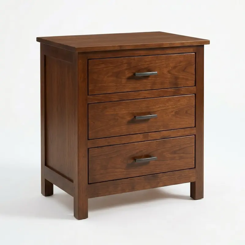 Mission-Style Wide Nightstand 1