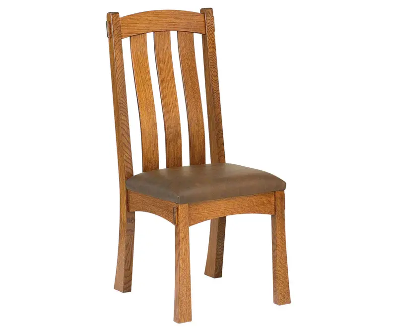Modesto Modern Side Chair With Flared Legs And Neutral Fabric 1