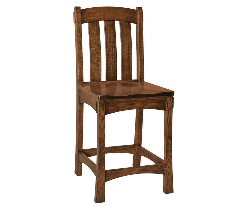 Modesto Wood-Framed Bar Chair 1