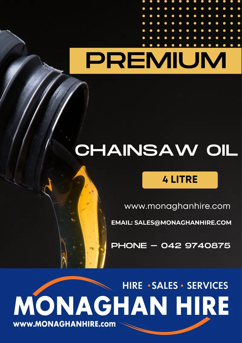 Monaghan Hire Premium Chainsaw Bar & Chain Oil – 4L Container 1
