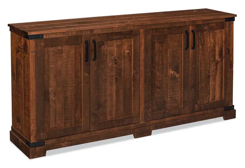 Montauk Rough-Sawn Credenza With Textured Finish