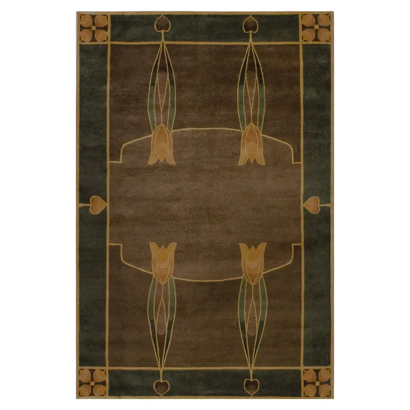 Monterey Grove Wool Area Rug In Stickley Style 1