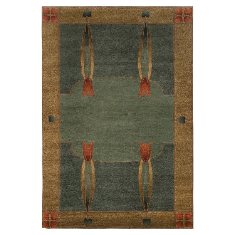 Monterey Mist Wool Area Rug – Subtle Stickley Aesthetic 1