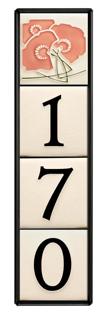 Motawi 4X4 House Number Display Frame 2