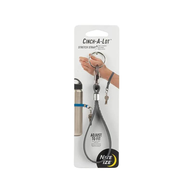 Nite Ize Cinch-A-Lot Stretch Strap – Charcoal-Colored Elastic Loop 1