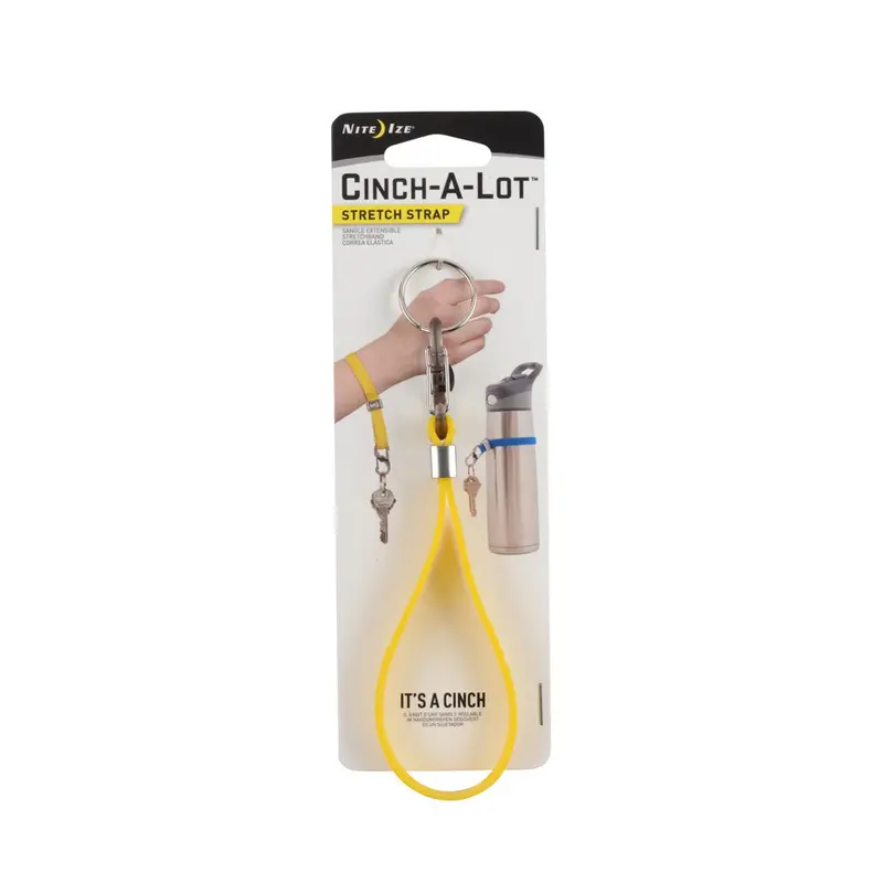 Nite Ize Cinch-A-Lot Yellow Elastic Strap – Heavy-Duty Stretch Fastener 1