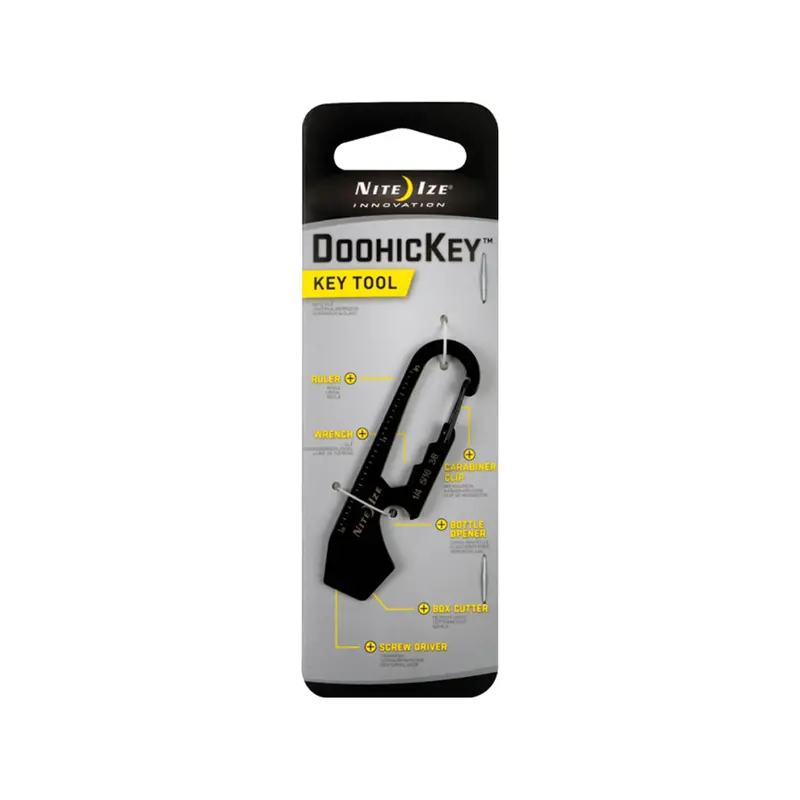Nite Ize Doohickey Multi-Tool Keychain – Black Anodized Aluminum 1