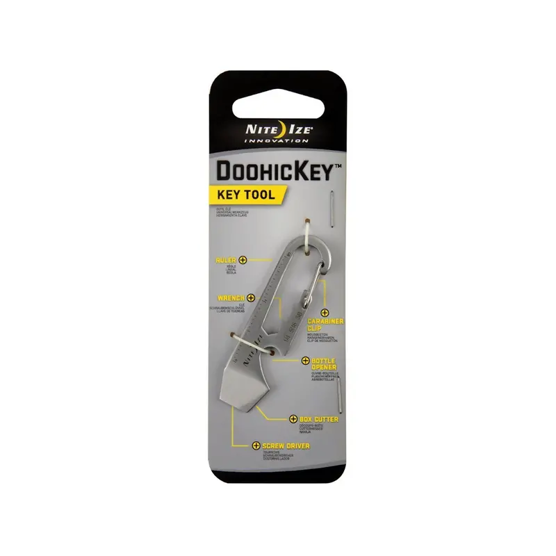 Nite Ize Doohickey Multi-Tool Keychain – Stainless Steel Mini Wrench & Screwdriver 1