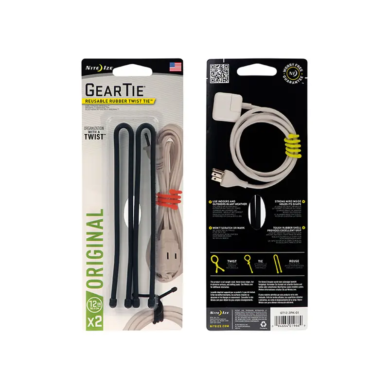 Nite Ize Gear Tie Flexible Twist Ties – 2-Pack 1