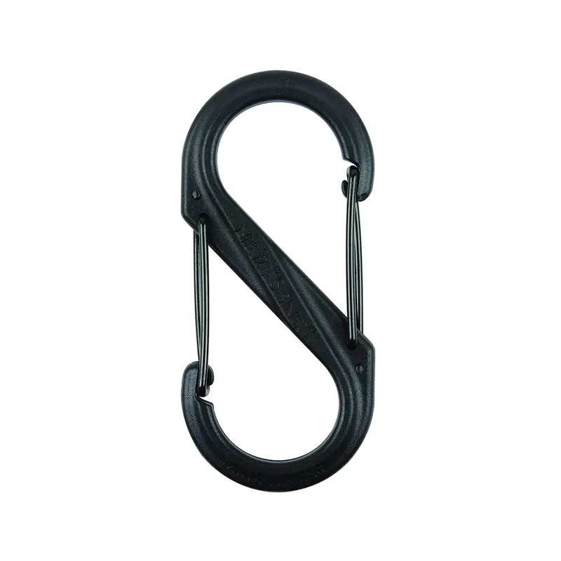 Nite Ize S-Biner Plastic Dual Carabiner (Size #4, Black) 1