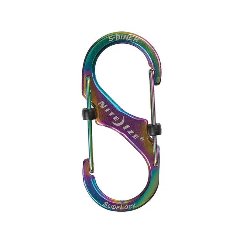 Nite Ize S-Biner Slidelock #2 – Spectrum-Colored Stainless Steel Dual Clip 1
