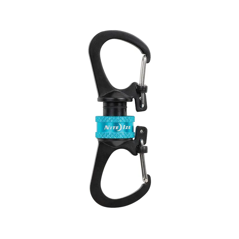 Nite Ize Slidelock 360° Magnetic Dual Carabiner – Blue Finish 1