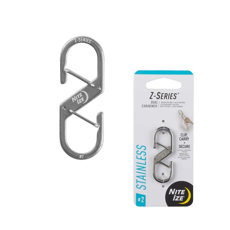 Nite Ize Z-Series Dual Carabiner – Stainless Steel Heavy-Duty Connector 1