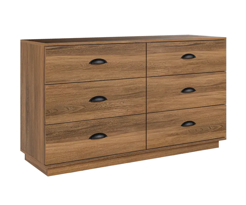 Oakley Six-Drawer Wide Dresser With Soft-Close Hardware 1