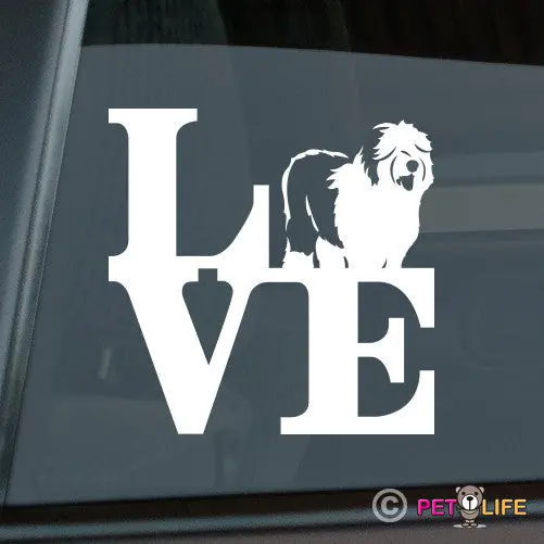 Old English Sheepdog Park Enthusiast Decal 1