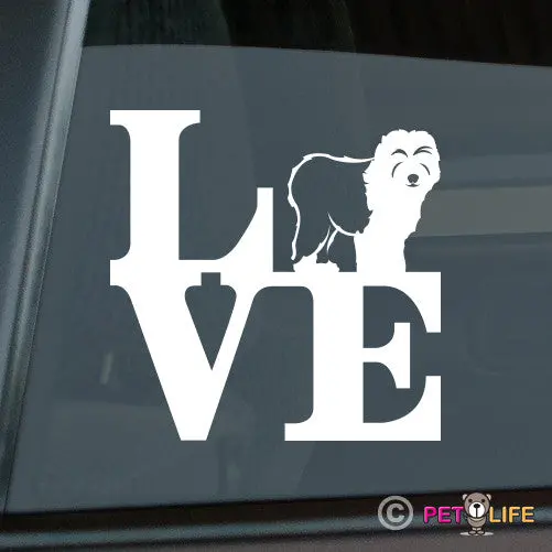 Old English Sheepdog Park Fan Decal 1