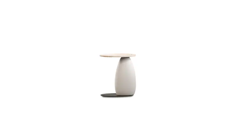 Ollo Natural Travertine Top End Table 1