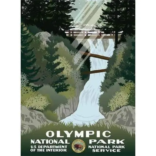 Olympic National Park Pacific Northwest Poster 1