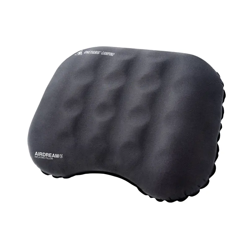 Onetigris Airdream Inflatable Pillow – Deep Gray Travel Neck Support 1