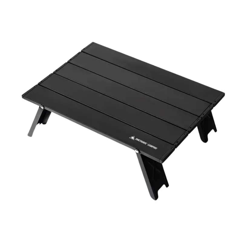 Onetigris Backpacking Table – Lightweight Black Portable Camp Table 1