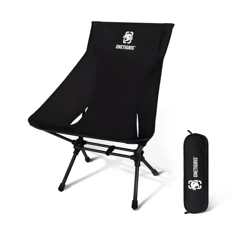 Onetigris Heavy-Duty Portable Camping Chair – Large, Black 1