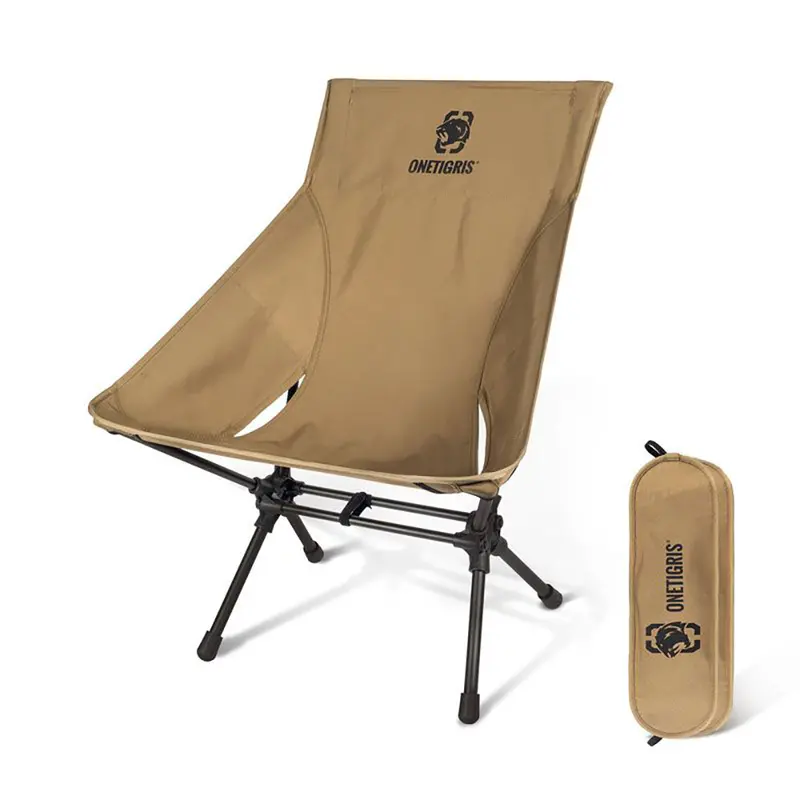Onetigris Heavy-Duty Portable Camping Chair – Large, Coyote Brown 1