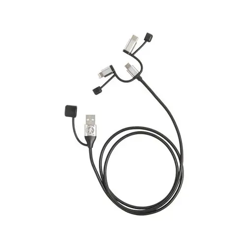 Outdoor Tech Calamari Ultra Triple-Connector Charging Cable (Lightning, Usb-C, Micro-Usb) 1