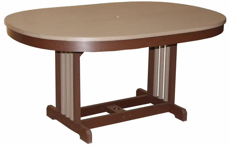 Oval Mission-Style Patio Table 1