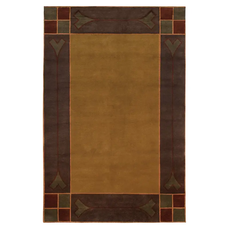 Paradise Valley Wool Area Rug – Hand-Tufted Stickley Style 1