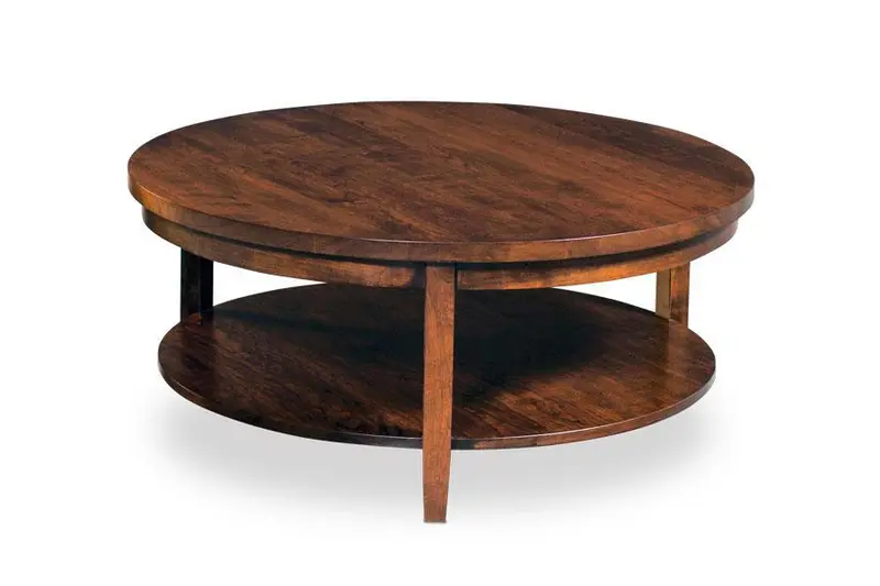Parkdale Round Coffee Table With Lower Shelf