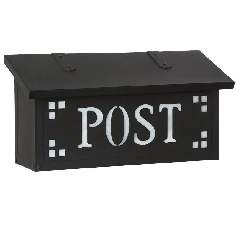 Pasadena Horizontal Mailbox Featuring Post Designation 1