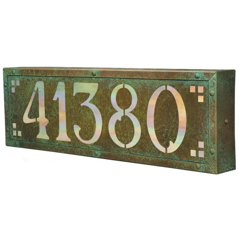 Pasadena Large Outdoor Address Light With Modern Design 1