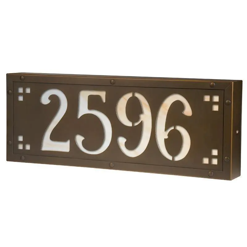 Pasadena Medium Exterior Address Light Fixture 1