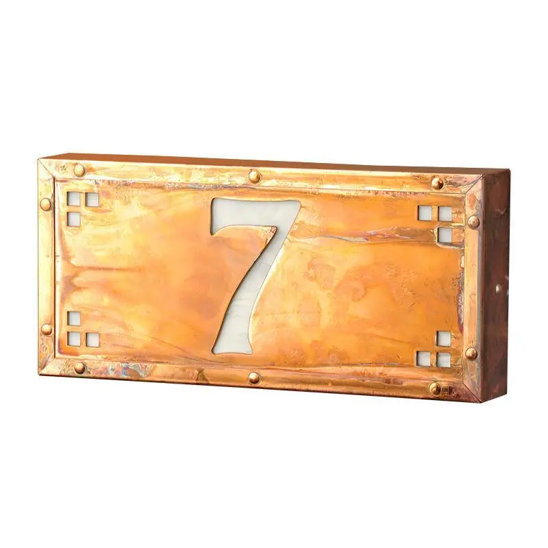 Pasadena Small Front Door Address Light 1