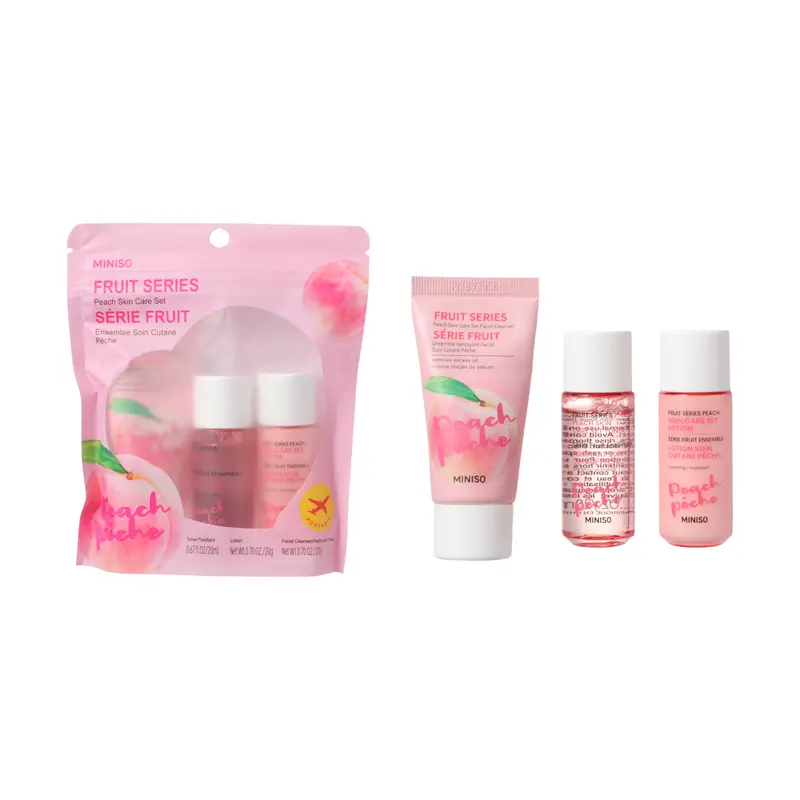 Peach-Inspired Skincare Set – Gentle Fruit Series Routine 1