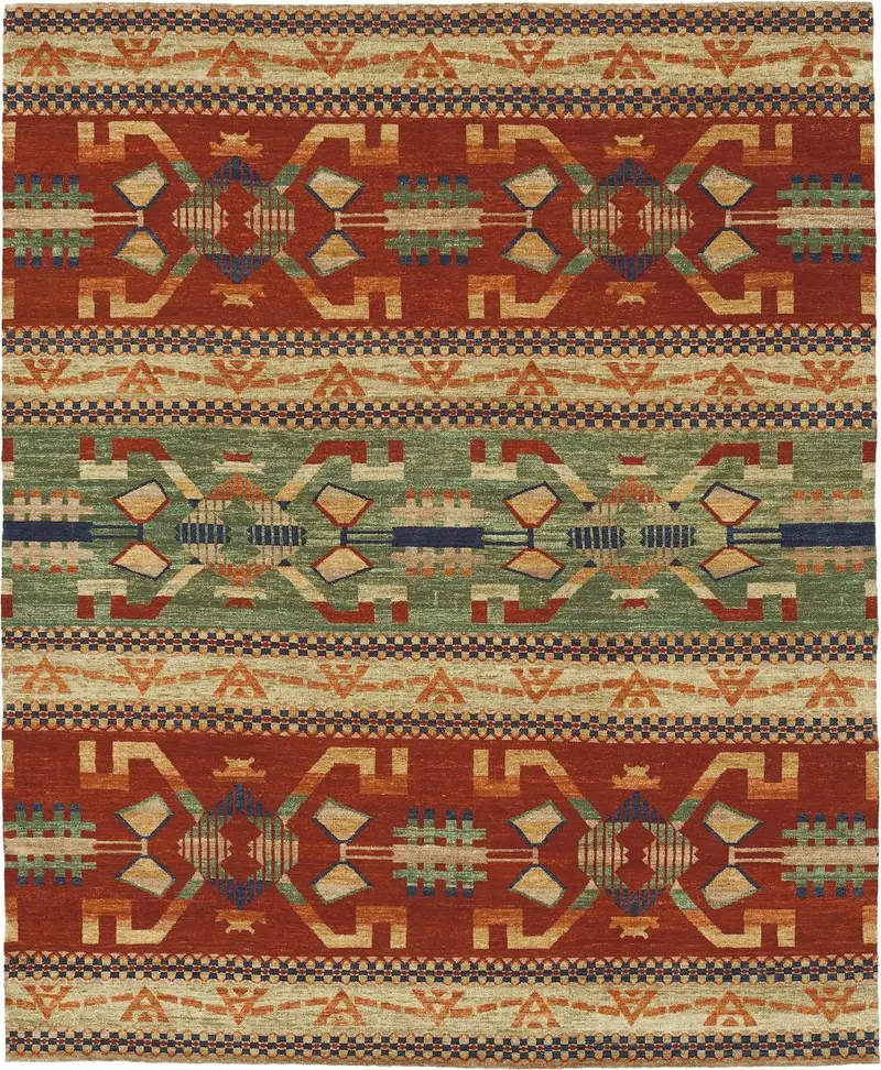Pendleton Anasazi Area Rug – Authentic Southwest Hand-Knotted Wool Design 1