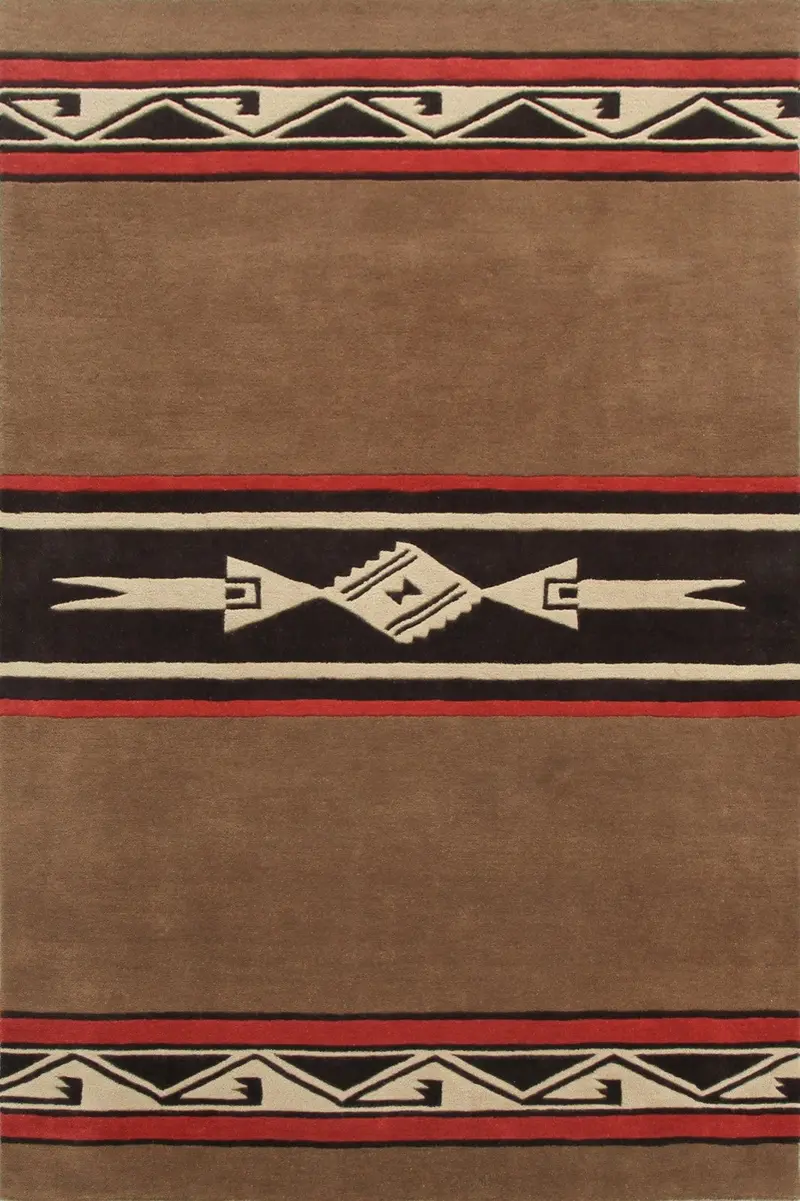 Pendleton Pueblo Chocolate Area Rug – Hand-Tufted Southwest Pattern 1
