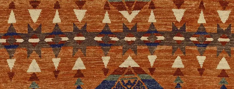Pendleton Tepee Rug – Cultural Motif Area Rug, Hand-Knotted Wool Construction 1
