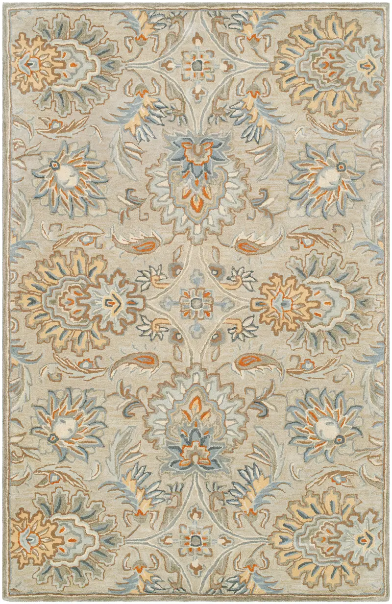 Pewter Metallic Mediterranean Hand-Tufted Rug 5