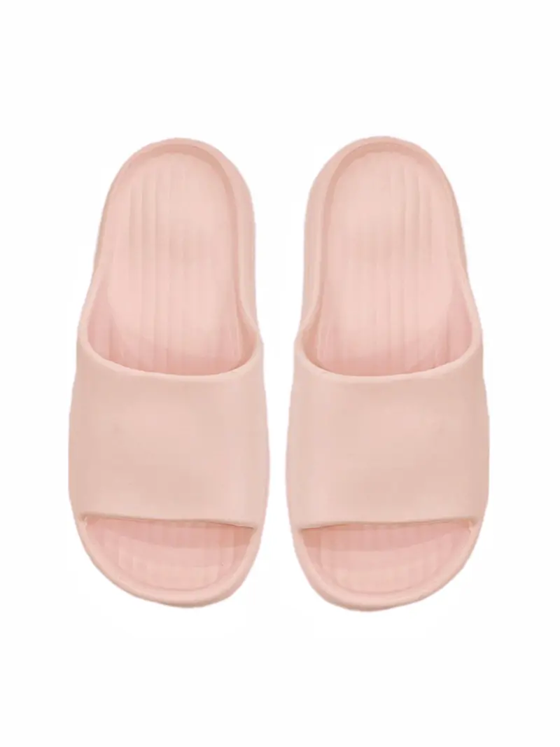 Pink Puff-Style Bathroom Slippers – Women’S Size 39–40 1