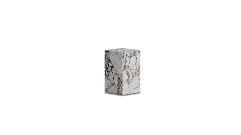 Plinth Calacatta Viola Tall End Table 1
