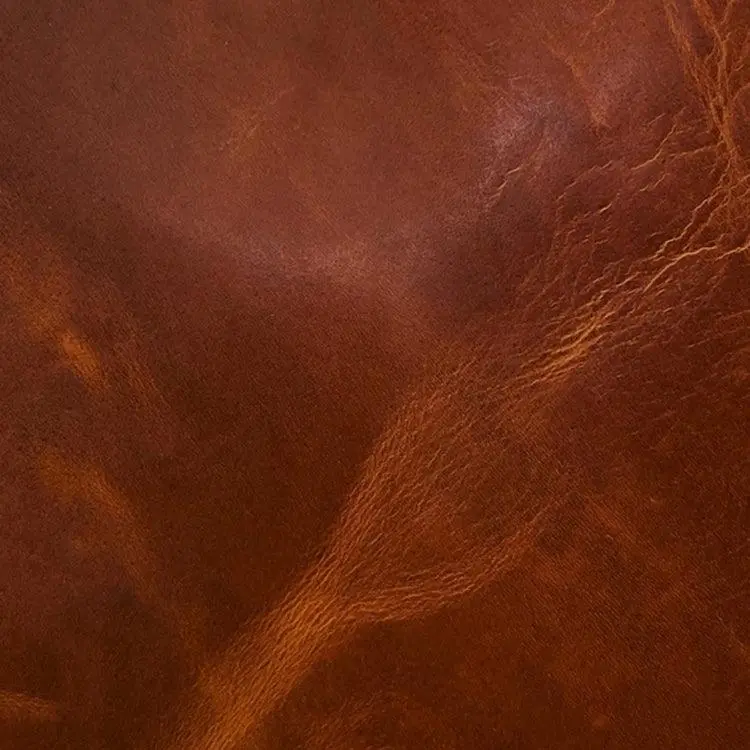 Polo Club Caramel Wax Pull-Up Leather Sample 1