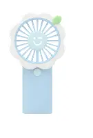 Portable Blue Flower-Themed Mini Fan 1