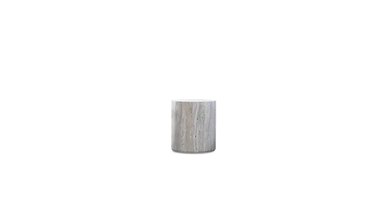 Post Coffee Table In Grey – Neutral-Toned Modern Living Room Centerpiece 1